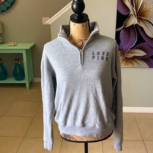 PINK Victoria’s Secret Quarter Zip Sweater